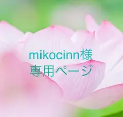 mikocinn様専用ページ