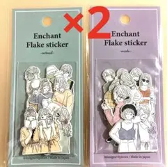 キャンドゥ 新作 シール フレークシール Enchant セリア シール ①