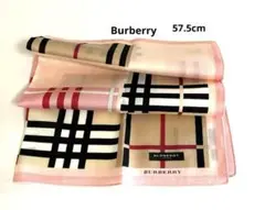 未使用Burberryハンカチorスカーフ 大判57.5cm 日本製