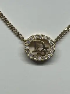 クリスチャンディオール Dior ヴィンテージ サークルストーン ネックレス