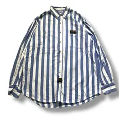 Ｆ26　【即購入OK】　VINTAGE　ネルシャツ　Ｌ　ブルー