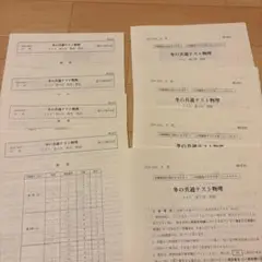 冬の共通テスト物理　4回分