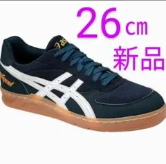 アシックス ハンドボールシューズ スカイハンドJP 屋内用 紺×白 新品 箱付き