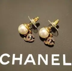 CHANEL シャネルピアス ココマーク パールピアス 両耳