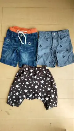 F.O. KIDS GAP デニムブルー ハーフパンツ 3点セット 100cm