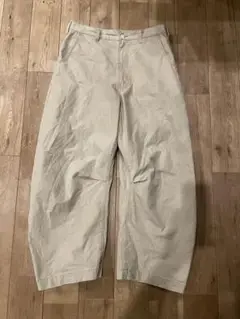 COMME des GARÇONS HOMME ベージュワイドパンツ XS