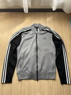 adidas ジップアップジャケット グレー ブラック