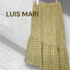ルイマリ LUIS MARI 【38】チェック スカート アシンメトリー