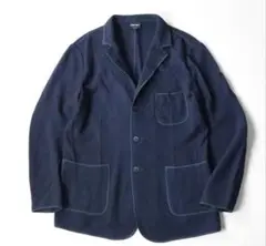 ジョルジョアルマーニ ニット テーラードジャケット 紺 サイズ52 Armani