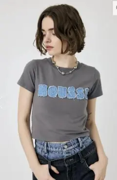 moussy PATCH DENIM MOUSSY TINY Tシャツ マウジー