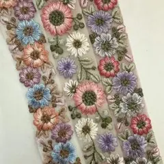119.インド刺繍 50cm×3本セット