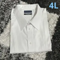 極美品　クリスチャンオラーニ 長袖シャツ 4L (48) 白　ホワイト