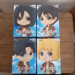 進撃の巨人 Qposket フィギュア 4体セット