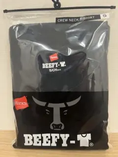 【ヘインズ】ビーフィー Tシャツ BEEFY Sサイズ ブラック 半袖 男女兼用