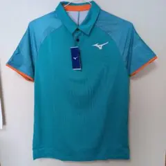 Mizuno メンズポロシャツ 青/オレンジ　サイズ: L 　未使用