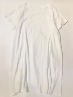 TOUJOURS トゥジュー　ロングTシャツ ホワイト　Fサイズ