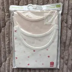 UNIQLO コットンフライスインナーT 半袖二枚組100