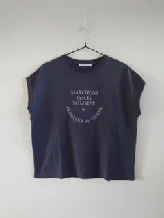 BEAUTY＆YOUTH　ビューティーアンドユース　フレンチ袖Tシャツ　グレー