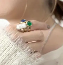 Sea'ds MaraシーズマーラRectangle epo mini ring