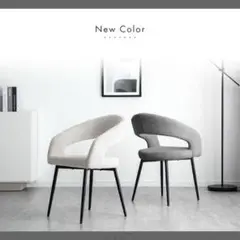 美品　1脚値段ダイニングチェア　アッシュグレー　ソフトレザー