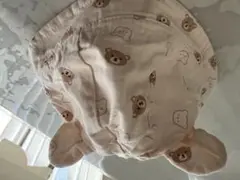 クマプリント ベビー帽子 44cm