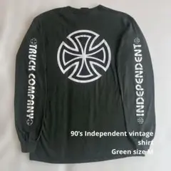 90’s Independent vintage ロンT グリーン　Mサイズ