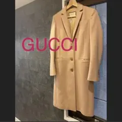 グッチウールチェスターコートキャメル