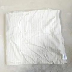 美品 ダニゼロック 敷布団カバー 105×210 防ダニ 綿100 白×ベージュ