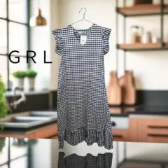 『新品』GRL ギンガムチェック ノースリーブワンピース