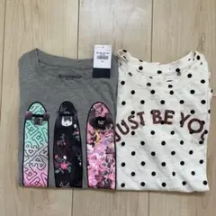 お値下げ）　新品★他　キッズTシャツ　120〜130㎝　2枚セット