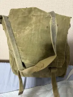 珍品実物 USED イギリス軍 M-37 ミュゼット バッグ/ ショルダーバッグ