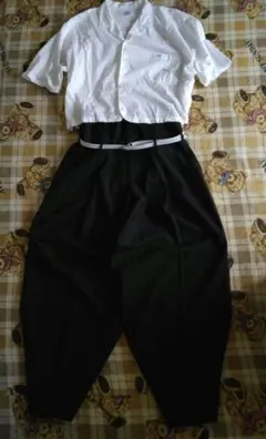 激レア【ボンタン】３段ハイウエスト　ヒザボン　当時物昭和　変形学生服