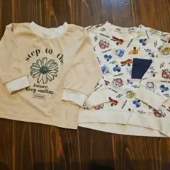 GUパウ・パトロール&西松屋お花の長袖シャツ 80センチセット♡