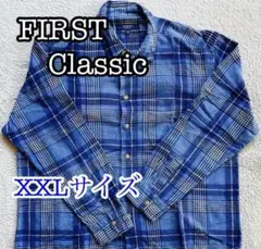 FIRST　トップス　ネルシャツ　チェックシャツ　ヴィンテージ　古着