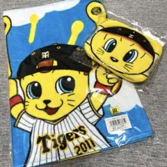 阪神タイガース ジェット風船タオル パームポーチ トラッキー キー太
