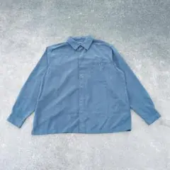 croft&barrow USA古着 フェイクスウェードシャツ 長袖シャツ