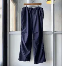 COMOLI 24SS ウールニータックパンツ ネイビー サイズ1