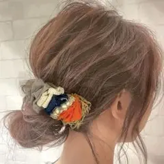No.89 インド刺繍 ヘアピン スリーピン ぱっちんどめ ヘアアクセサリー