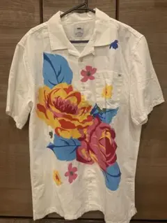 【新品・未着用】VANS フラワープリント アロハシャツ XL