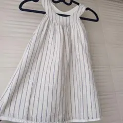 女の子ワンピース 100cm　ストライプ　ノースリーブ