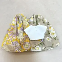3点セット⭐︎花柄スカートとトップスの着せ替え服