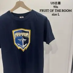 【フォロー割】 90s フルーツオブザルーム US古着 プリント Tシャツ L