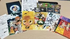 金色のガッシュ ポストカード シール リーフレット セット