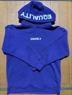 GLAZOS GNARLY パーカー 紫色 フード付き