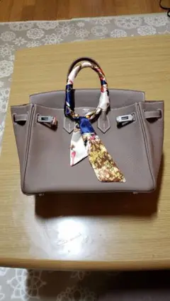 HERMES バーキン スカーフ付き ハンドバッグ エルメス