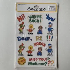 新品未開封 Suzy's Zoo ステッカー 4シートセット
