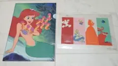 Disney リトルマーメイドクリアファイルと4種のしおり セット
