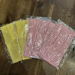ギンガムチェック　マスク5枚セット