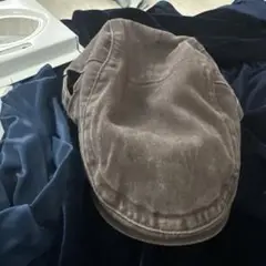 ブラウン コットン ベレー帽