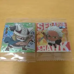 ワンピース　ウエハースシール　2枚セット　Sホーク　ブロギー